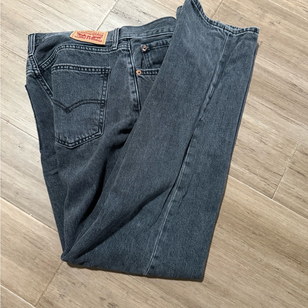 Levi’s Low Pro Straight Women's Black Jeans - Picture 6 of 7